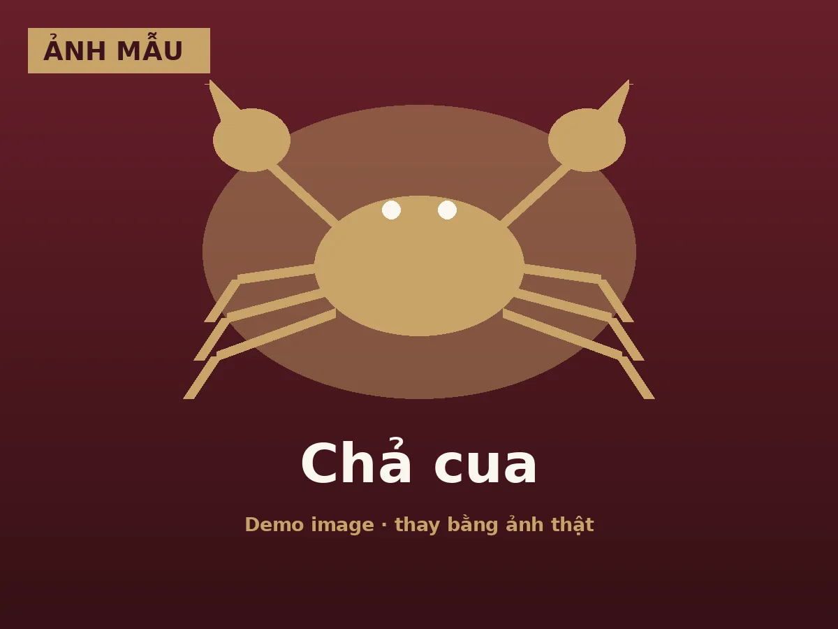 Chả cua