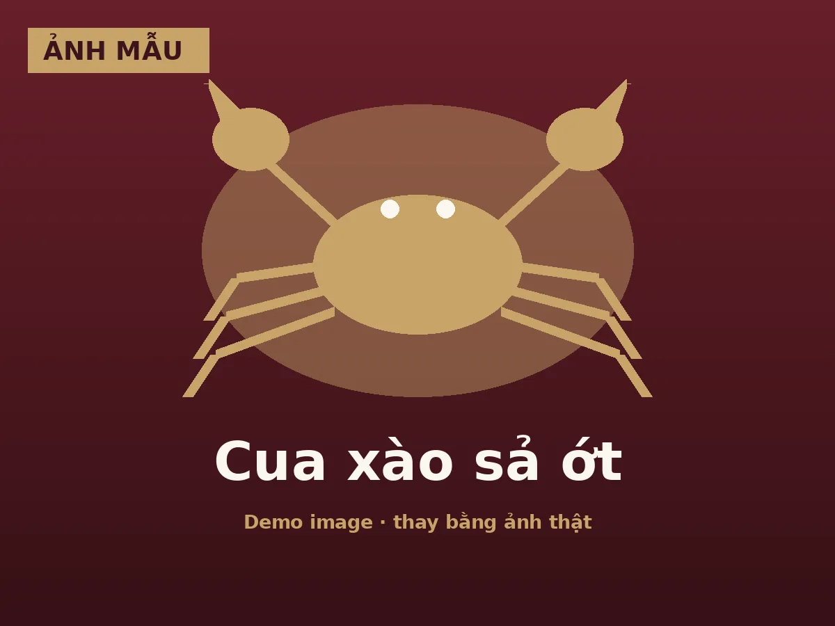 Lemongrass Chili Crab
