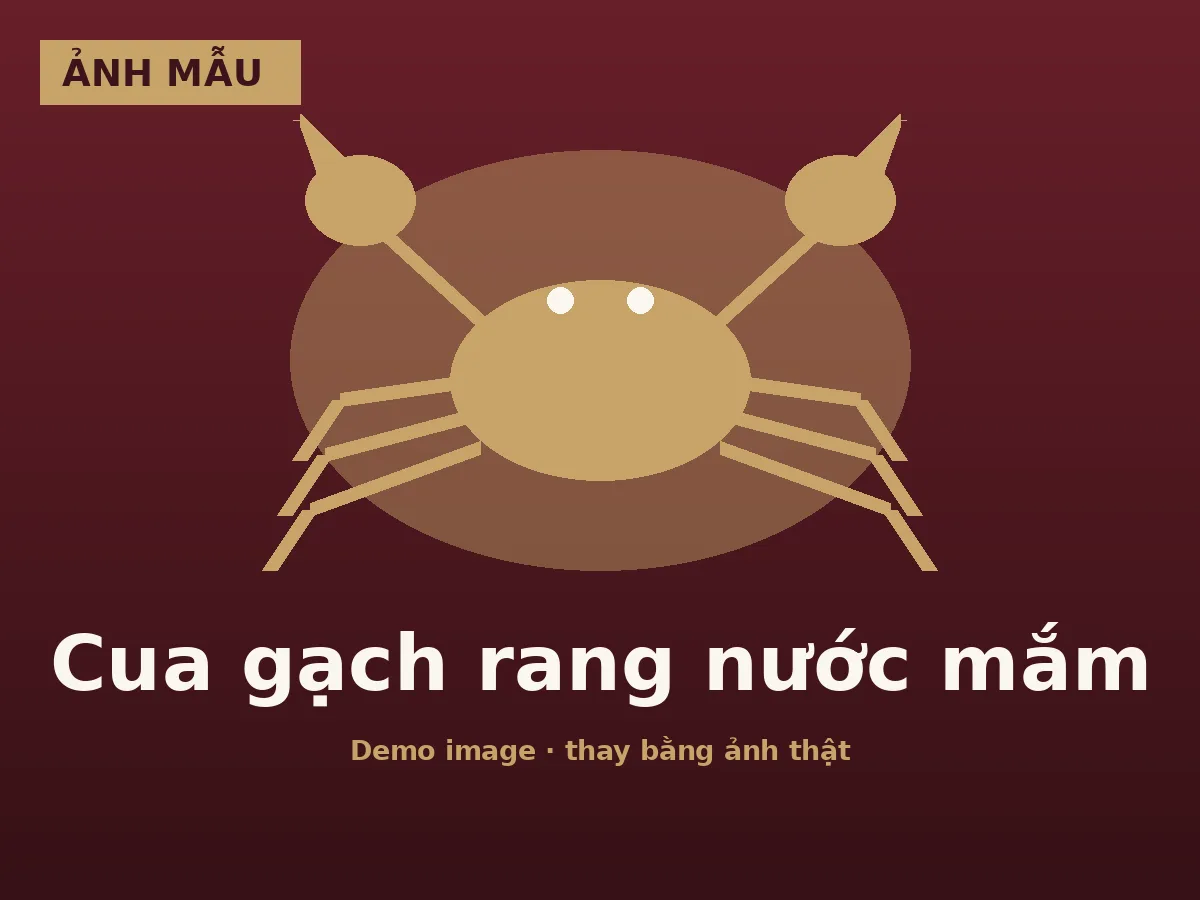 Cua gạch rang nước mắm