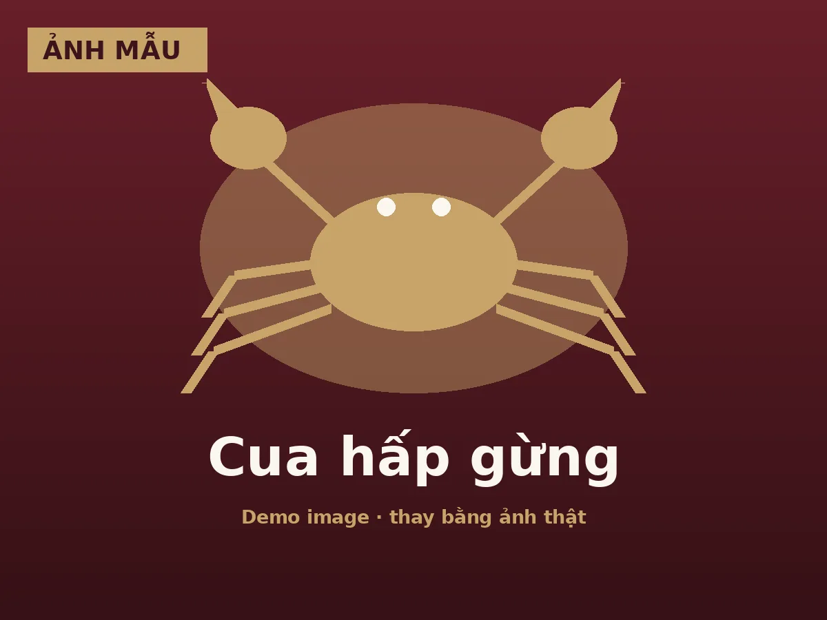 Ginger Steamed Crab
