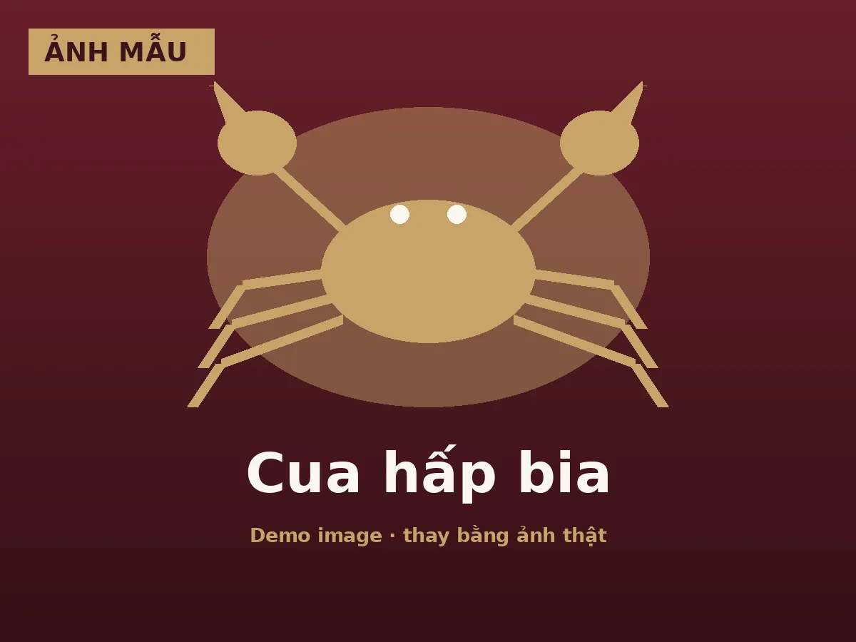 Beer-steamed Crab