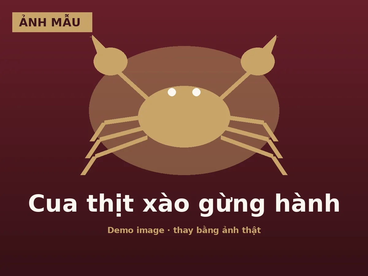Ginger Scallion Meat Crab