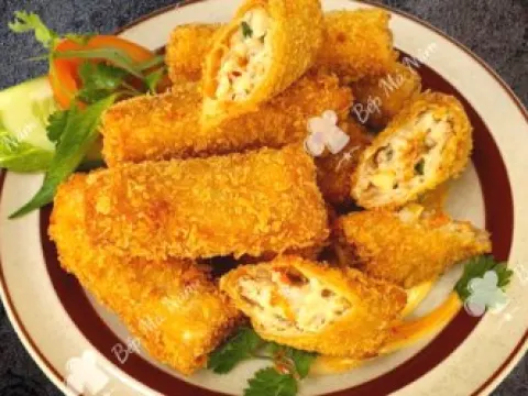 Chả giò hải sản sốt mayonnaise
