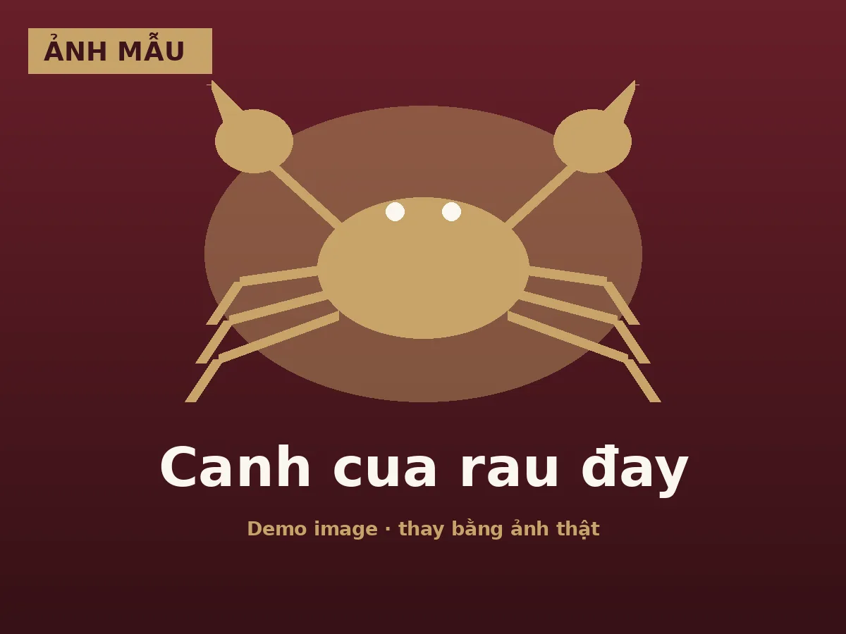 Canh cua rau đay