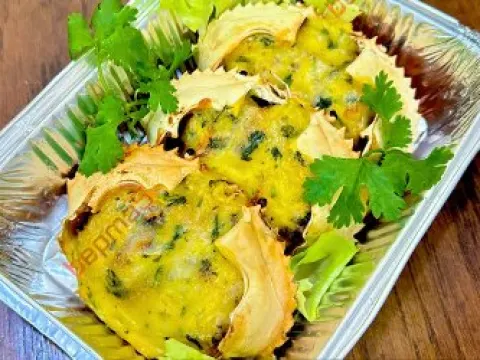 Mai cua farci phô mai nướng