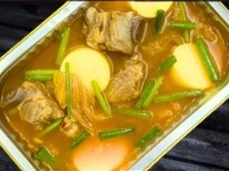 Canh kim chi sườn non
